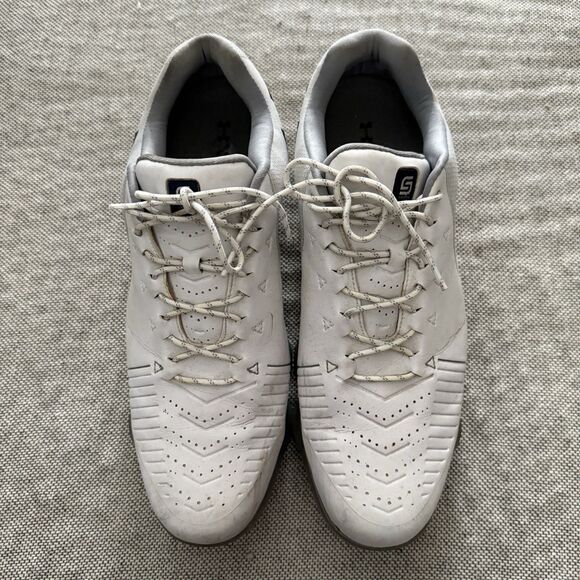 Under Armour UA Spieth 2 Gore-Tex Golf Shoes Size 11.5 White Gray Blue Mens - Picture 1 of 9